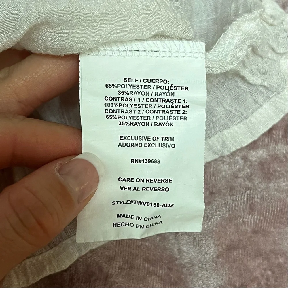 Taylor & Sage white lace boho tank top - Picture 5 of 5